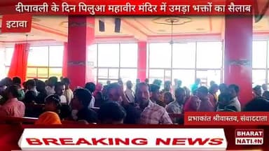 आज दीपावली के दिन पिलुआ महावीर मंदिर पर हजारों श्रद्धालुओं ने किए दर्शन | दीपावली पर हजारों भक्तों का जनसैलाब उमड़ा |