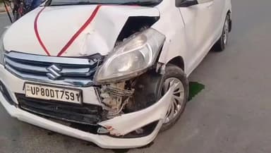गभाना: गभाना में हाईवे तहसील तिराहे पर ई-रिक्शा को कार ने मारी टक्कर, हादसे में चालक सहित तीन लोग हुए घायल
