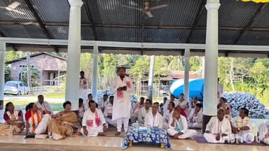 বেবেজীয়া গাঁও প্ৰাথমিক নামঘৰ প্ৰাংগনত ৯৫ সংখ্যক শ্ৰীমন্ত শঙ্কৰদেৱ সংঘৰ অধিবেশনৰ পৰ্যালোচনা সভা সম্পন্ন