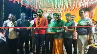 ग्राम जांगी में काली पूजा के शुभ अवसर पर मुख्य अतिथि हजारीबाग सांसद के सांसद प्रतिनिधि राजीव जायसवाल का जोरदार स्वागत, म