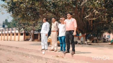 नवादा: नवादा के मिर्जापुर के सूरज मंदिर छठ घाट का निरीक्षण करने पहुंचे अंचल अधिकारी और थाना प्रभारी