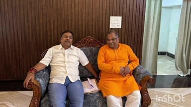 नारायणपुर: ब्रेवरेज कॉरपोरेशन के अध्यक्ष श्रीनिवास मद्दी ने वन मंत्री केदार कश्यप से मुलाकात की, दीपावली की दी बधाई
