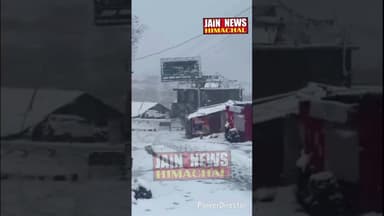 लाहुल स्पीति के कोखसर में सीजन की पहली बर्फबारी #live #viral #follow #snowfall #viralvideo #video