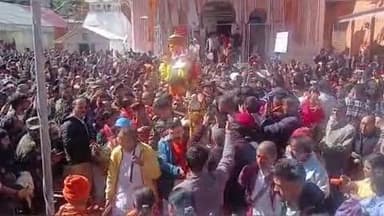 भटवाड़ी: गंगोत्री मंदिर के कपाट शीतकाल के लिए अन्नकूट पावन पर्व पर बंद कर दिए गए