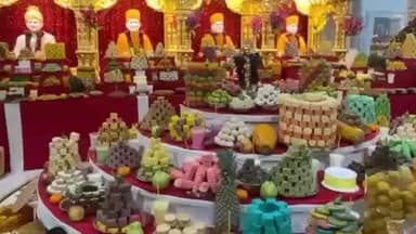 નવસારી: ગ્રીડ સ્વામિનારાયણ મંદિર ખાતે અન્નકુટ પ્રસાદનું આયોજન