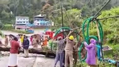 കോഴഞ്ചേരി: പമ്പ KSRTC ഡിപ്പോക്ക് സമീപം റോഡിലേക്ക് മരം പിഴുതു വീണു