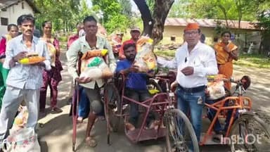 यवतमाळ: विश्रामगृह येथे पार पडलेल्या गुरुदेव युवा संघाच्या उपक्रमाने दिव्यांगाच्या घरी उजळली दिवाळी
