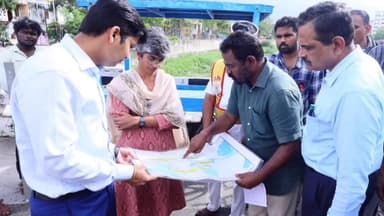 தாம்பரம்: ஒக்கியம்பாக்கம் பகுதியில்
உபரி நீர் கால்வாயினை மாவட்ட கண்காணிப்பு அலுவலர் மேலாண்மை இயக்குநர் ஆய்வு