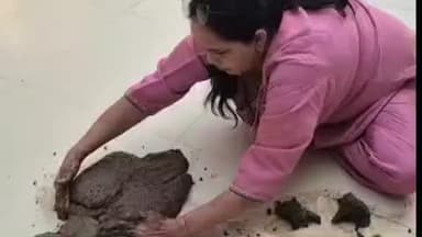 पलवल: पलवल में गोवर्धन पूजा के लिए भाजपा नेत्री लता भारद्वाज ने बनाई गोवर्धन महाराज की सुंदर आकृति, लोगों ने की प्रशंसा