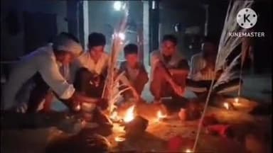 संभल: संभल जनपद में गोवर्धन पर्व धूमधाम से मनाया गया, घरों में गाय के गोबर से गोवर्धन महाराज की आकृति बनाई गई