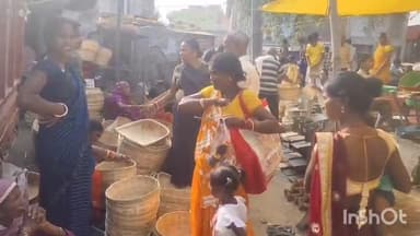 धनवार: छठ महापर्व को लेकर घोड़थंभा हाट बाजार में उमड़ी भीड़, ₹150 से ₹200 तक बिका सुप