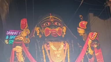 কাটোয়া ২: বুধবার রাতে দাঁইহাট এর বড়মার শোভাযাত্রা অনুষ্ঠিত হলো দাঁইহাট শহর জুড়ে