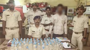सुप्पी: सुप्पी में चोरी की बाइक और नेपाली सौंफी शराब के साथ एक व्यक्ति गिरफ्तार