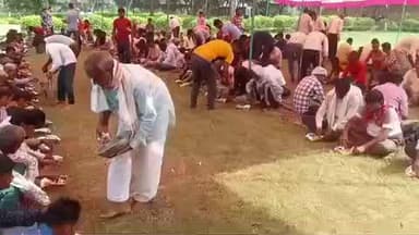 नगर: नगर के 800 साल पुराने वन बिहारी मंदिर पर विशाल अन्नकूट प्रसाद का आयोजन, आठ हजार श्रद्धालुओं ने पाया प्रसाद