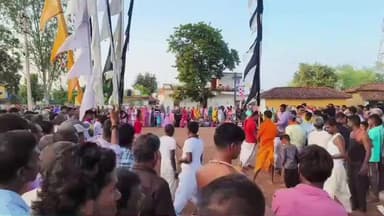 बालोद: हथौद और करहीभदर में मनाया गया गोवर्धन पूजा, ग्रामीणों ने की गोवर्धन भगवान की परिक्रमा