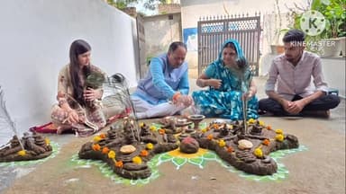 ब्यावरा: जन अभियान परिषद के उपाध्यक्ष मोहन नागर ने रायपुरिया गांव पहुंचकर की गोवर्धन पूजा
