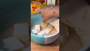 #shortvideo Paneer Bomb 💣 #recipe #trending #viral #paneerrecipe #yshorts