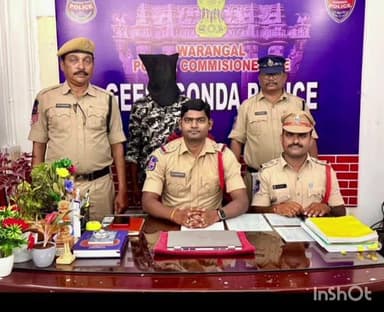 గీసుగొండ: గంజాయి నిందితుడిని మీడియా ముందు ప్రవేశపెట్టిన గీసుకొండ పోలీసులు