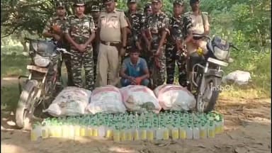 बनकटवा: झरौखर पुलिस और SSB के जवानों ने 1040 बोतल नेपाली शराब के साथ एक तस्कर को किया गिरफ्तार