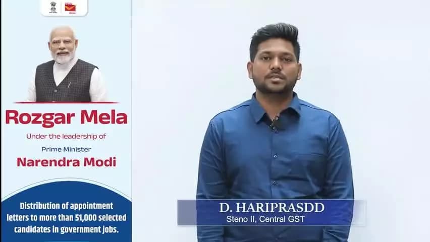 Candidates selected for various Central Government jobs received their appointment letters at the 17th Rozgar Mela held in Bengaluru on 24.10.2025