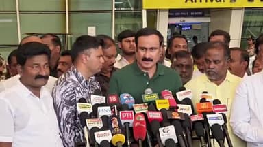 கோவை தெற்கு: சம்பா பயிர் மழையில் முழ்கி நாசமாகி விட்டது விமான நிலையத்தில் அன்புமணி ராமதாஸ் பேட்டி