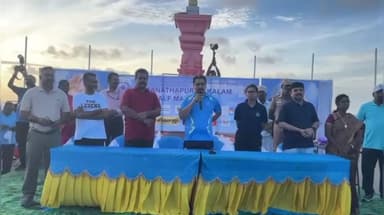 இராமேஸ்வரம்: டாக்டர்.ஏ.பி.ஜே.அப்துல் கலாம் அவர்களின் 94-வது பிறந்த நாளை முன்னிட்டு தனுஷ்கோடி அரிச்சல் முனையில் மாரத்தான் ஓட்டப்போட்டி