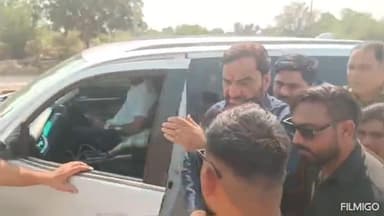 सुजानगढ़: गांव बोबासर के पास आरएलपी कार्यकर्ताओं ने सुप्रीमो हनुमान बेनीवाल का किया स्वागत