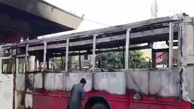 इंदापूर: इंदापूर बसस्थानकावर मध्यरात्री एस.टी. बसला लागली आग; 50 प्रवासी थोडक्यात बचावले!