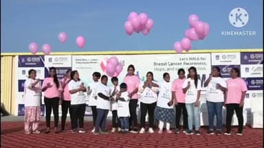 ఖమ్మం అర్బన్: క్యాన్సర్ పై అవగాహన కోసం కలిసి నడుద్దాం జెమ్ కేర్ క్యాన్సర్ ఇన్స్టిట్యూట్ సీనియర్ రేడియేషన్ ఆంకాలజిస్ట్ డాక్టర్ సుధాకర్
