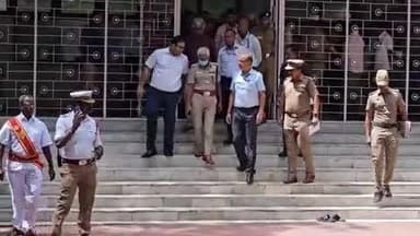 திருப்பூர் தெற்கு: மாநகரின் பல்வேறு பகுதிகளில் துணை ஜனாதிபதி வருகையை முன்னிட்டு சிஆர்பிஎப் போலீசார் பாதுகாப்பு ஏற்பாடுகள் குறித்து ஆய்வு