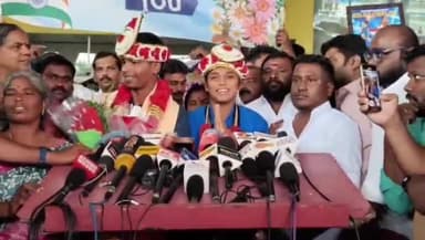 ஆலந்தூர்: ஆட்டோ ஓட்டுனரின் மகள் தங்கம் வென்றது பெருமையாக உள்ளது - விமான நிலையத்தில் கண்ணகி நகர் கபடி வீராங்கனை கார்த்திகா நெகிழ்ச்சி