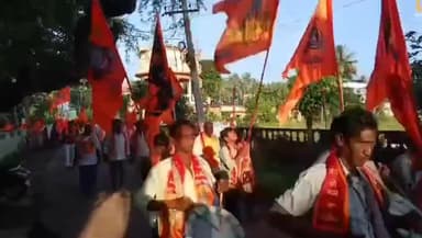 ఆచంట: పెనుమంట్ర మండల కేంద్రం నుంచి సోమరాజు ఇల్లింద్రపర్రు వరకూ పంచశివాలయాల మహా పాదయాత్ర చేసిన భక్తులు