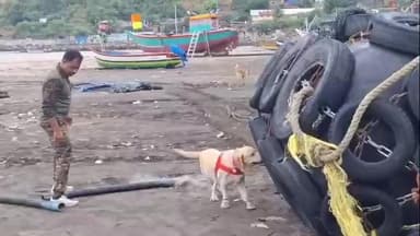 श्रीवर्धन: श्रीवर्धन समुद्र किनारी आढळला भलामोठा बोया..पोलिस आणि डॉग स्कॉडचा तपास..नागरिकांचा सुटकेचा निश्वास..@raigadnews24