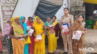 नरैनी: मिशन शक्ति 5.0 अभियान के तहत थाना नरैनी की मिशन शक्ति टीम ने कस्बा नरैनी में चलाया जागरूकता अभियान