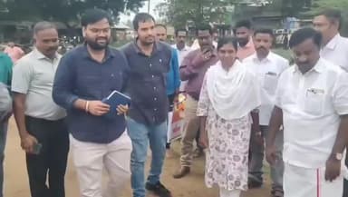 கந்தர்வகோட்டை: கல்லாகோட்டையில் நேரடி நெல் கொள்முதல் நிலையத்தை ஆய்வு செய்த மத்திய குழுவினர் ஆட்சியர் அருணா எம்எல்ஏ சின்னத்துரை பங்கேற்பு