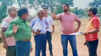 শালবনি: বেঙ্গল রোড রেস এসোসিয়েশনের উদ্যোগে - ৫৮ তম রাজ্য ক্রস কান্ট্রি প্রতিযোগিতা আয়োজিত হবে শালবনীতে, চলছে মাঠ পরিদর্শন