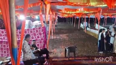 ખાંભા: ઉમરીયા ગામે વરસાદ અને પવનના કારણેક મંડપ પાણીમાં થયો તરબોળ