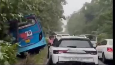 હાલોલ: હાલોલના પાલનપુર નજીક એસટી બસ ઝાડ સાથે ભટકાતા  અકસ્માત સર્જાયો હતો