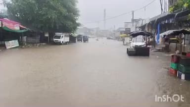 ખાનપુર: ખાનપુર તાલુકામાં અઢી ઇંચ કરતાં વધુ વરસાદ બાકોરના માર્ગો થયા પાણી પાણી