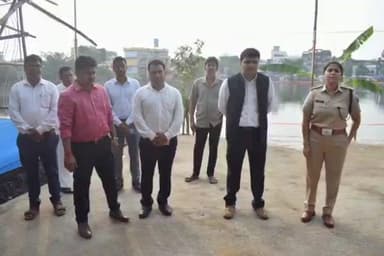 पाकुड़: उपायुक्त व पुलिस अधीक्षक ने कालीभषान, टीनबंग्ला,साधु पोखर एवं रामसागर पोखर छठ घाटों का किया निरीक्षण #pakur #chhat #puja