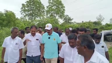 சூலூர்: சோமனூர் பகுதியில் நொய்யல் ஆற்றை அன்புமணி ராமதாஸ் பார்வையிட்டார்