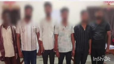 कोढ़ा: कोढ़ा पेट्रोल पंप के सामने गोदाम में पुलिस ने जुआ गैंग के 6 अभियुक्तों को गिरफ्तार किया