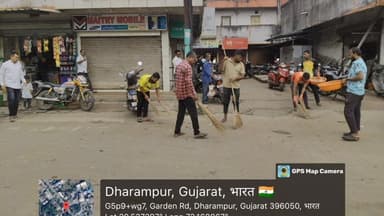 ધરમપુર: શહેરમાં નગરપાલિકા દ્વારા સ્વચ્છોત્સવ અંતર્ગત સફાઈ અભિયાન