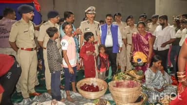 મણિનગર: પોલીસ કમિશનર જીએસ મલિકે છઠ પૂજા ઘાટની લીધી મુલાકાત