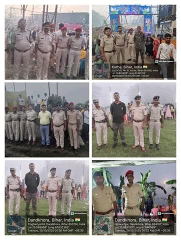 #छठ_महापर्व के दृष्टिगत सुरक्षा व्यवस्था को लेकर कटिहार पुलिस विभिन्न चौक-चौराहों एवं छठ घाटों पर सक्रियता के साथ तैनात है।