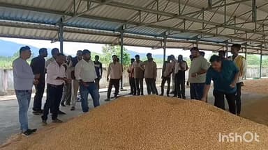 शाहपुर: शाहपुर मंडी में किसानों और व्यापारियों में तोलाई को लेकर विवाद, भावांतर योजना में ज्यादा वजन लेने का आरोप