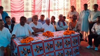 डुमरा: लगमा में महागठबंधन के प्रधान कार्यालय का उद्घाटन, महात्मा गांधी के पौत्र तुषार गांधी हुए शामिल