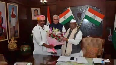 नागौर: नागौर के पूर्व सांसद सीआर चौधरी एवं विधायक डांगा ने राज्यपाल से की मुलाकात