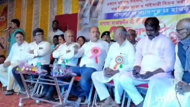 শ্যামপুর ১: বাগান্ডা তুফান সংঘের জগদ্ধাত্রী পুজোর উদ্বোধন অনুষ্ঠান উপস্থিত রাজ্যের মন্ত্রী ও পৌরসভার চেয়ারম্যান ভাইস চেয়ারম্যান উল