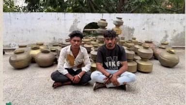 રાધનપુર: રાધનપુર શહેરમાંથી તોબાના વાસણોની ચોરી કરનાર 2 ઇસમોને ઝડપી પાડવામાં આવ્યા